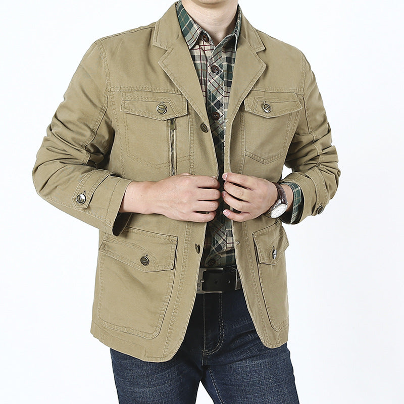 Leisure Suit Men's Clothing Cotton Jacket